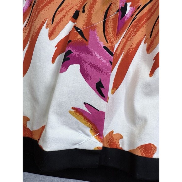 Cato Dress Womens Sz 6 Pink Orange Pockets Sleeveless Abstract Brushstroke Print - Picture 10 of 14